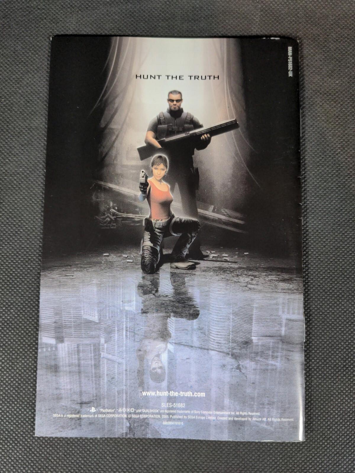 Headhunter Redemption Playstation 2 PS2 Video Game Manual Included VGC