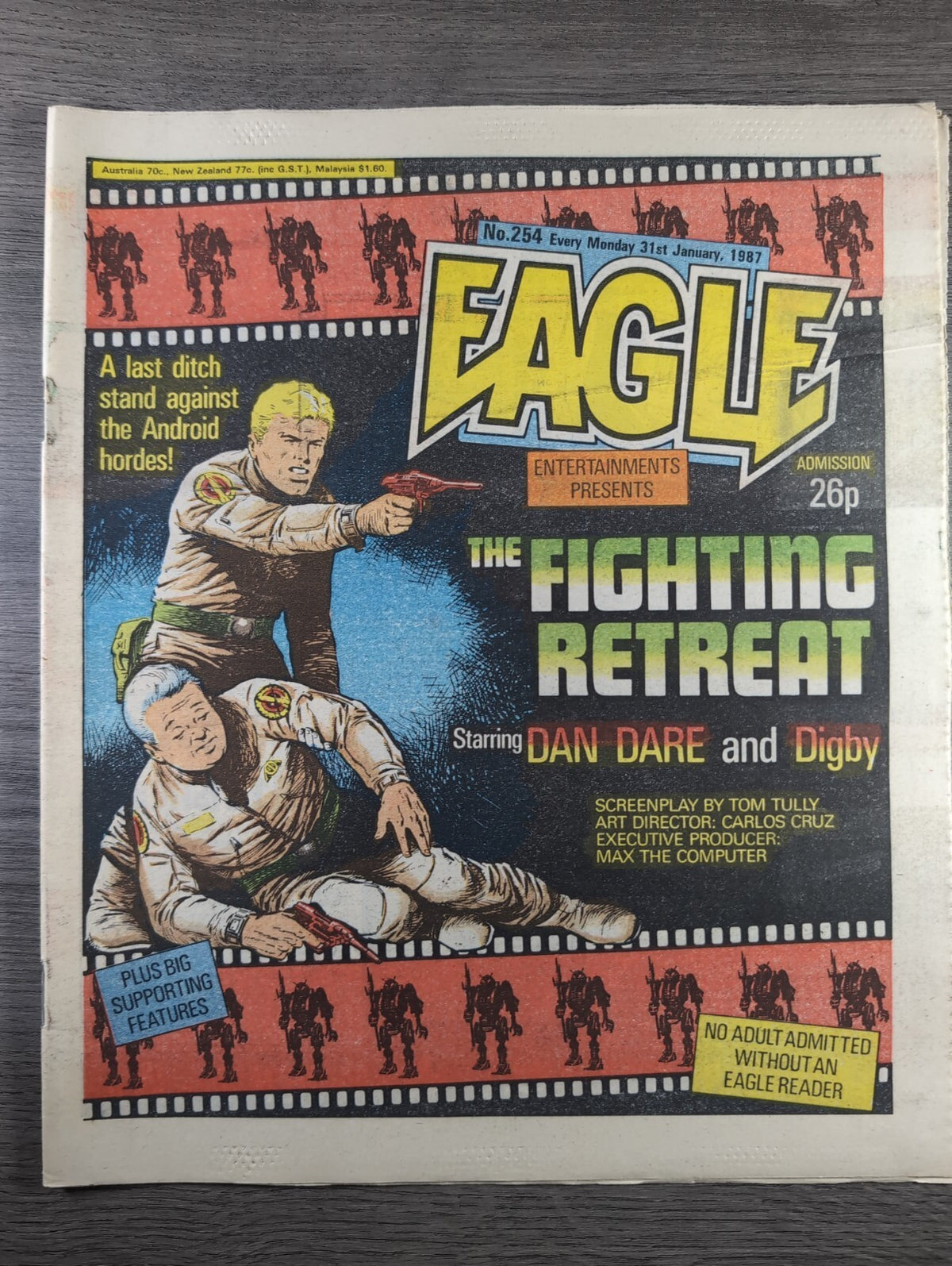 Eagle Comic Issue No. 254 31st Jan 1987 Vintage Retro UK Comic