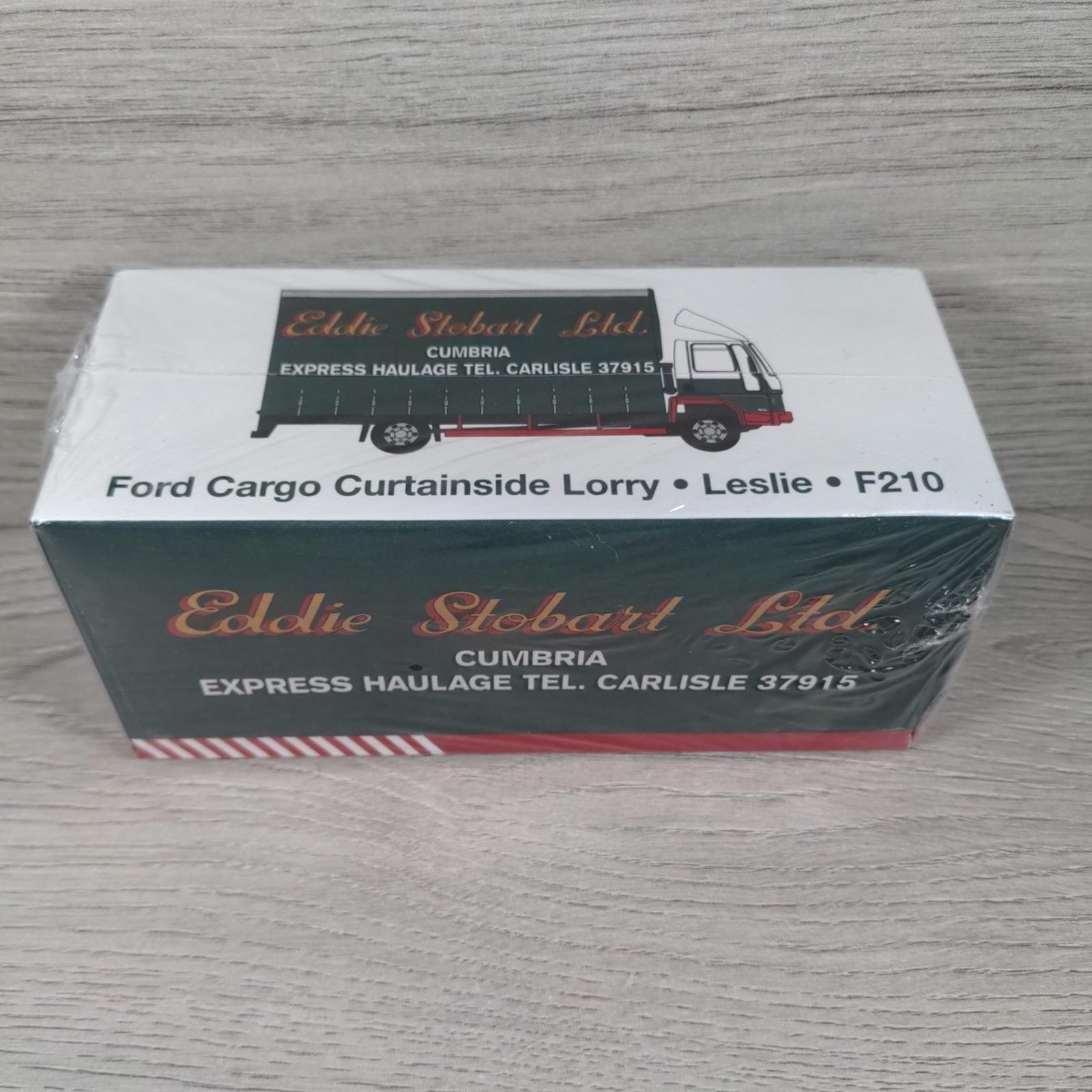 Atlas Editions Ford Cargo Curtainside Lorry Leslie F210 1:76 Scale Diecast Model