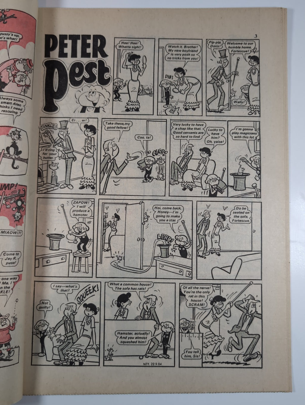 Nutty Comic Featuring Bananaman Issue No. 241 Sept 22nd 1984  Vintage Comic