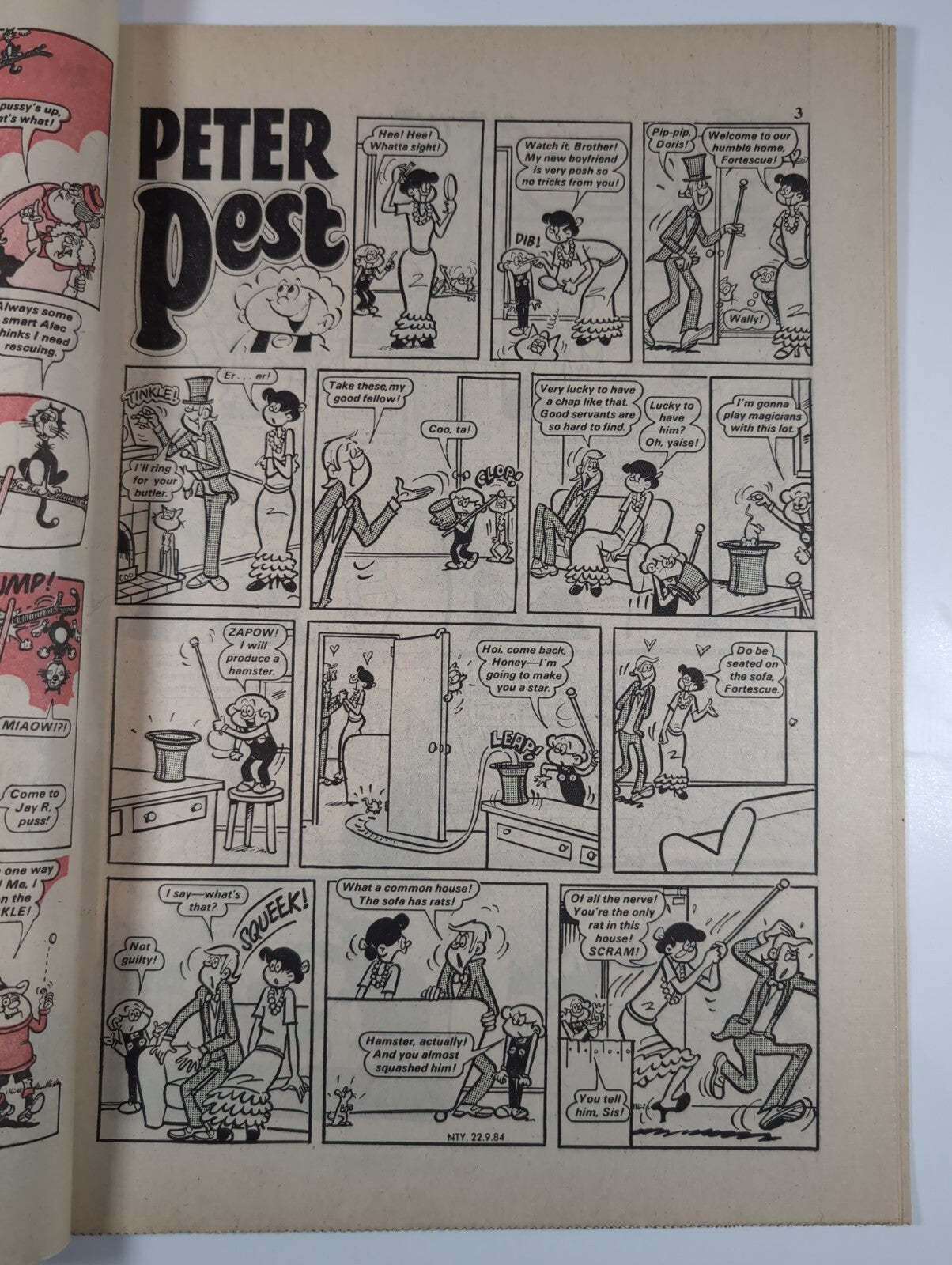 Nutty Comic Featuring Bananaman Issue No. 241 Sept 22nd 1984  Vintage Comic