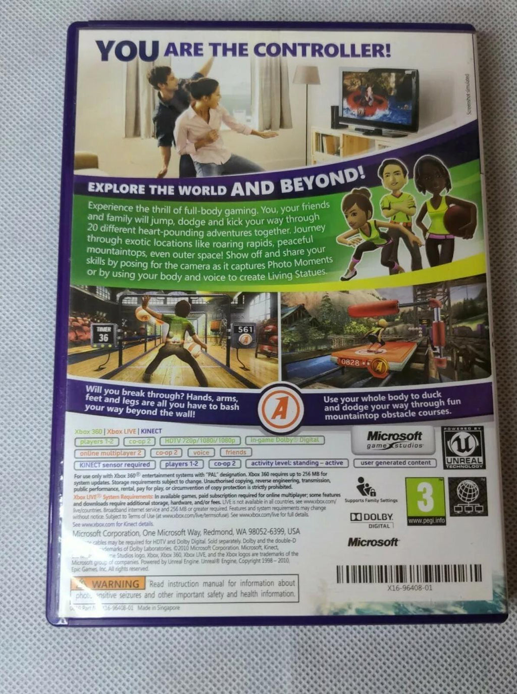 Kinect  Adventures XBOX 360 Video Game Very Good Condition With Manual