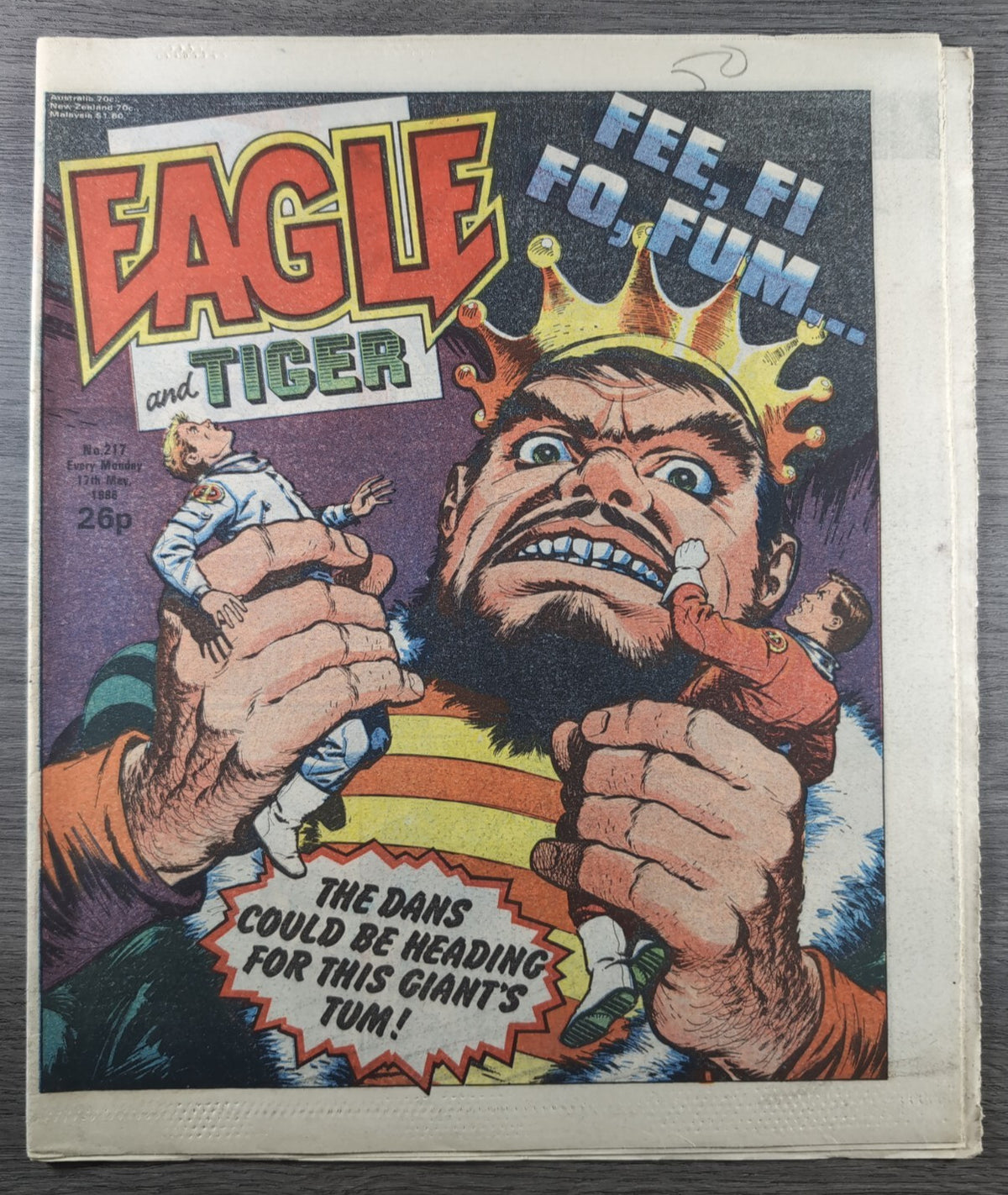 Eagle Comic Issue No. 217 17th May 1986 Vintage Retro UK Comic