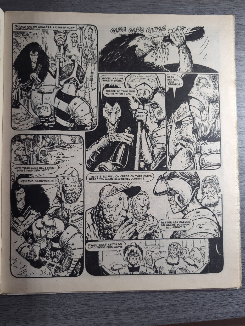 2000AD Prog 421 Featuring Judge Dread Comic 8th June 1985 Vintage Retro Comic