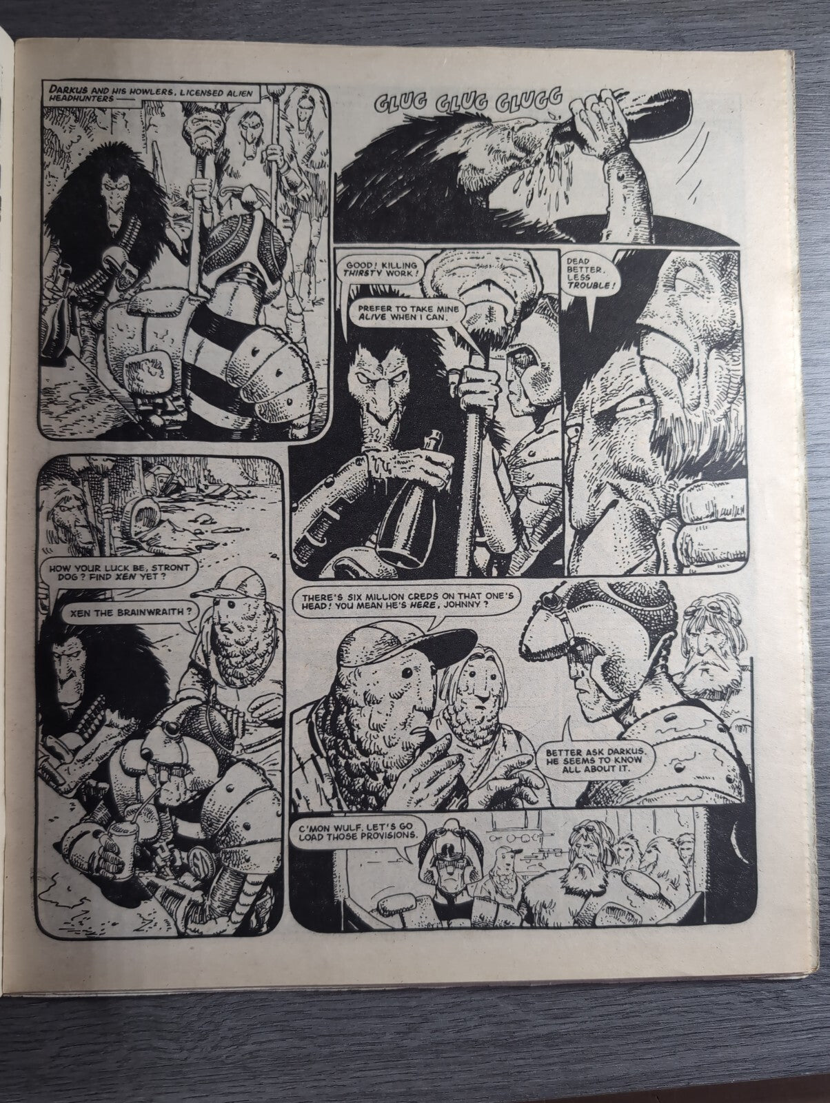 2000AD Prog 421 Featuring Judge Dread Comic 8th June 1985 Vintage Retro Comic