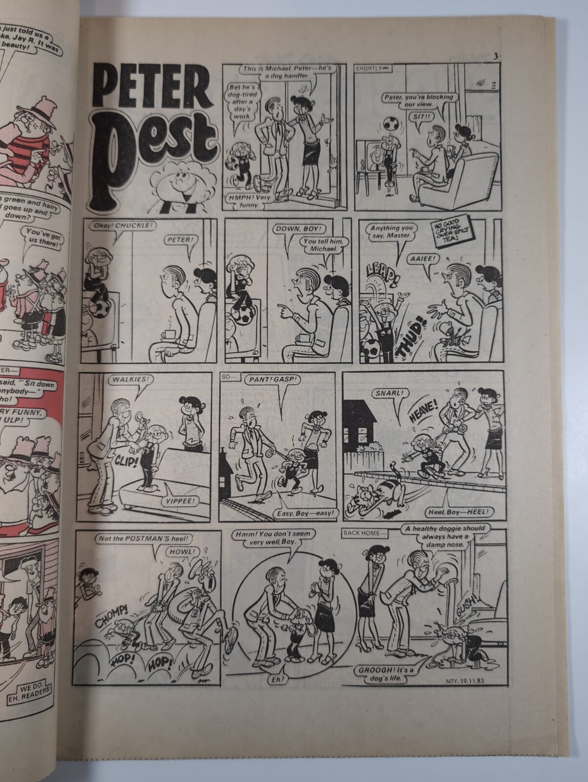 Nutty Comic Featuring Bananaman Issue No. 197 Nov 19th 1983 Vintage Retro Comic
