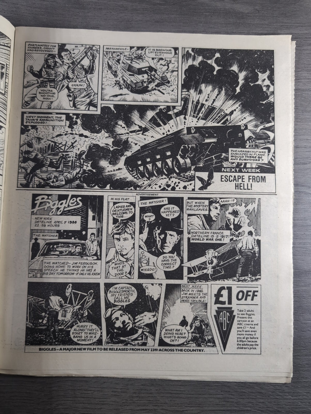 Eagle Comic Issue No. 215 3rd May 1988 Vintage Retro UK Comic