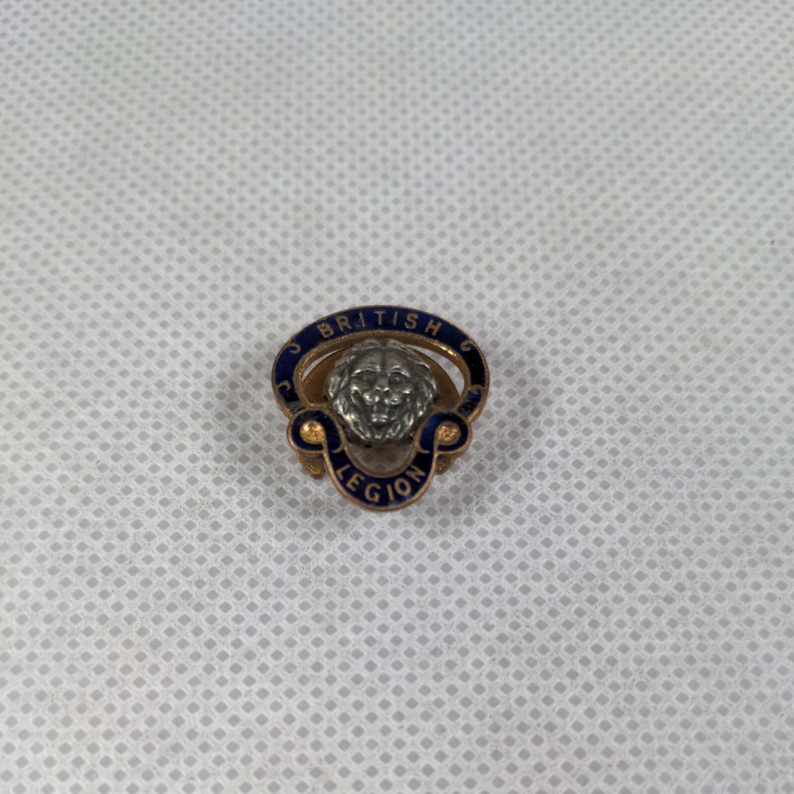 British Legion Enamel Lapel Badge - Badge No 910336 Vintage