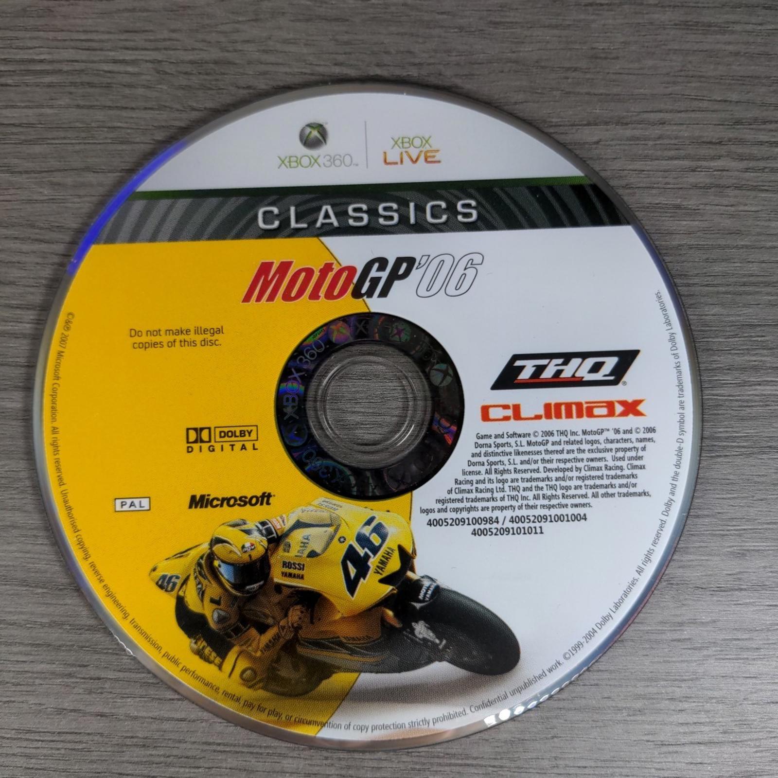 Moto GP 06 Xbox 360 Game + Manual Tested & Working 2006 VGC