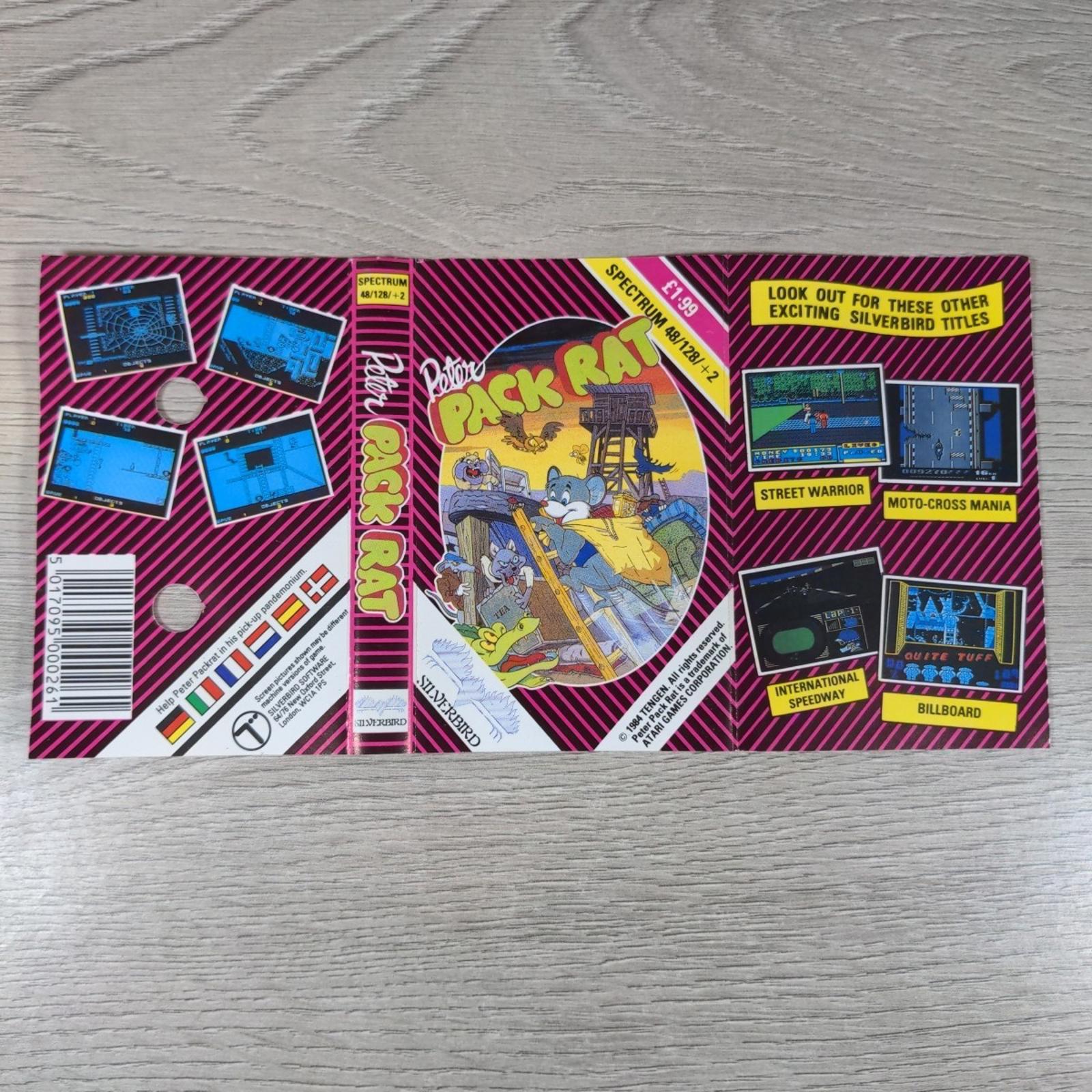 Peter Pack Rat ZX Spectrum 48/128K Game Cassette Silverbird Tested & Working