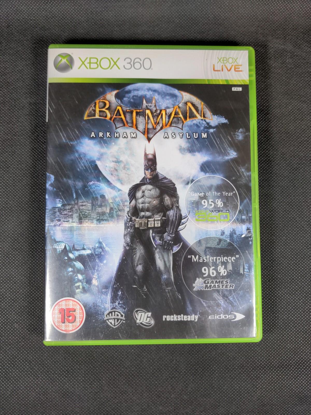 Batman Arkham Asylum Xbox 360 Game + Manual Tested & Working