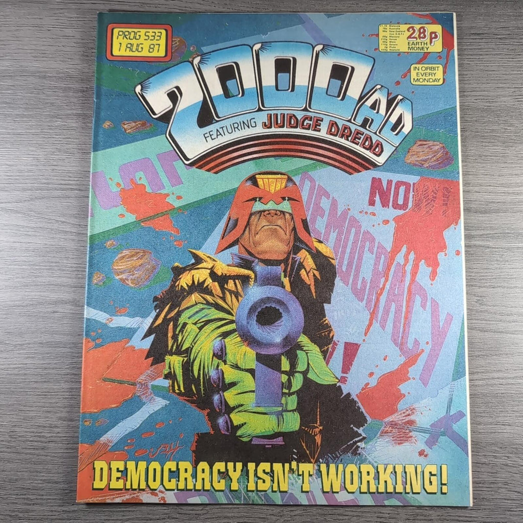 2000AD Prog 533 Featuring Judge Dredd 1st August 1987 Vintage Comic