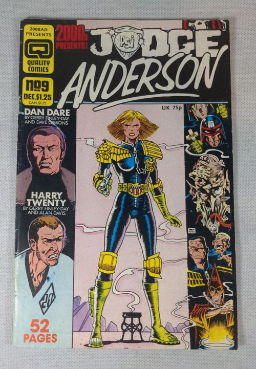 2000AD Presents Judge Anderson #9 December 1986 Quality Comics - Retrorama UK