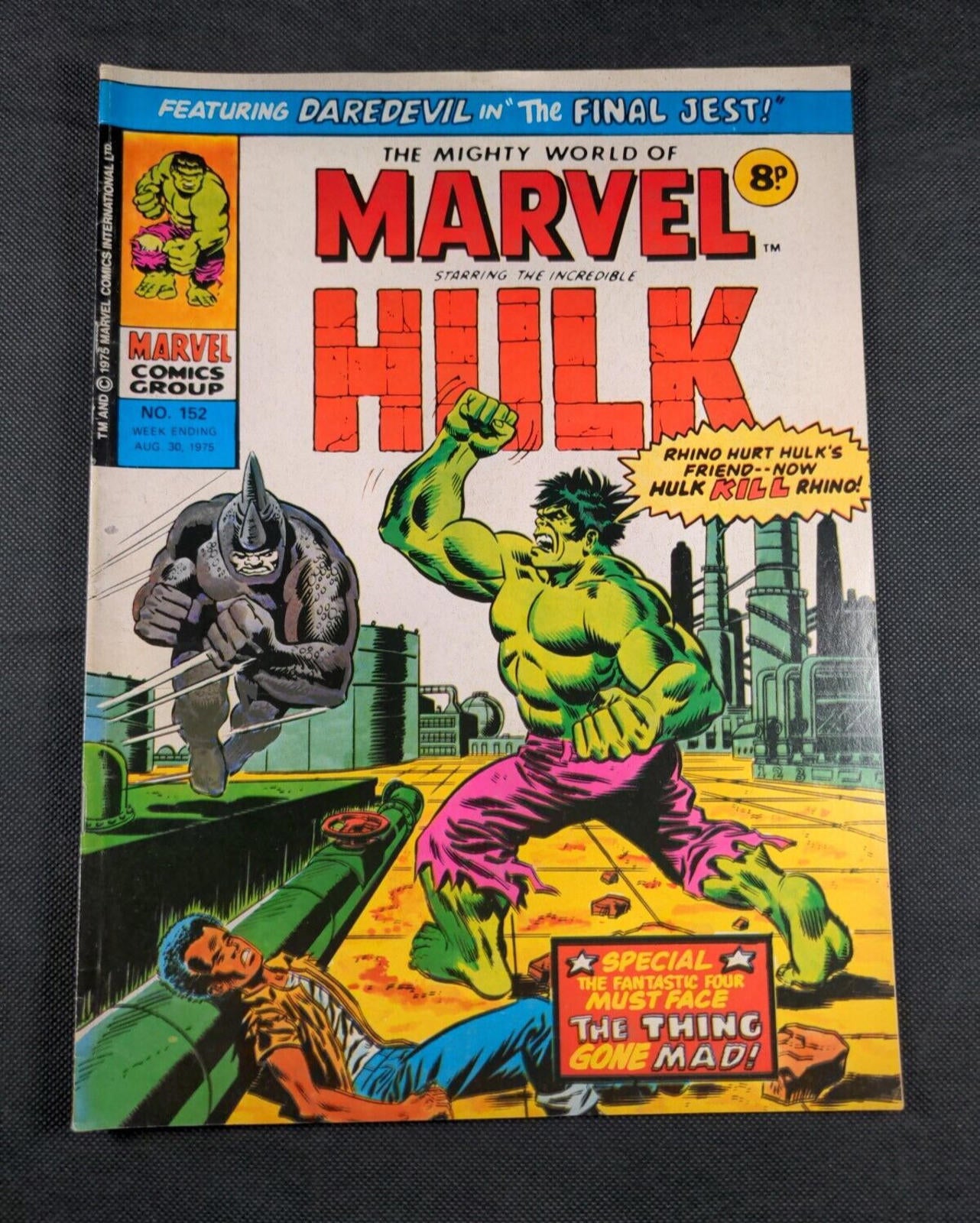 Mighty World of Marvel Issue No 152 August 1975 Vintage Marvel UK Comic
