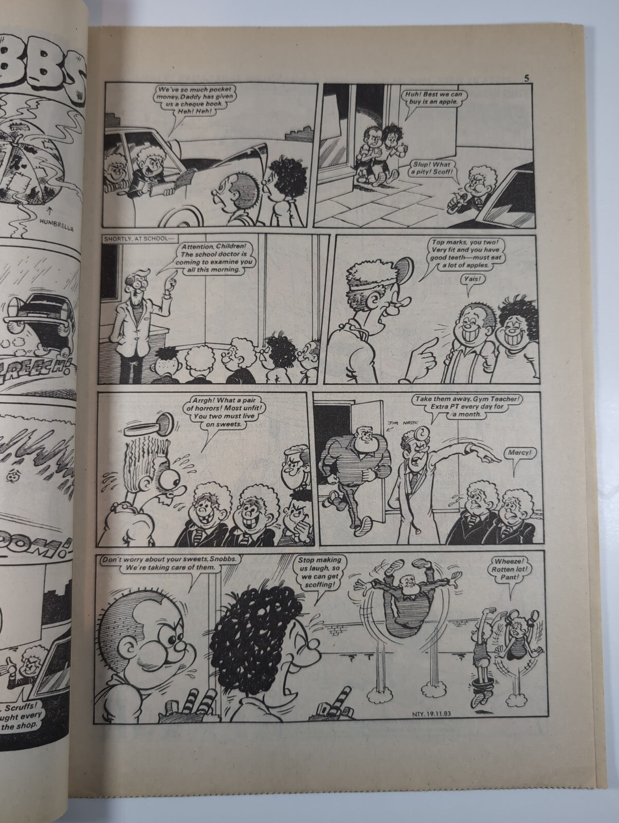 Nutty Comic Featuring Bananaman Issue No. 197 Nov 19th 1983 Vintage Retro Comic
