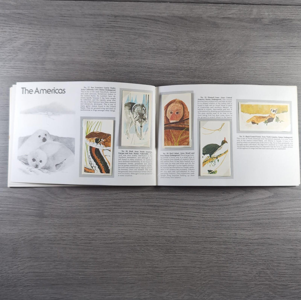 Brooke Bond Tea Picture Cards Album Vanishing Wildlife Complete Set