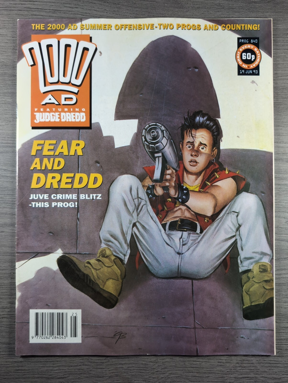 2000AD Prog 840 Featuring Judge Dredd Comic 19th June 1993 Vintage Retro Comic