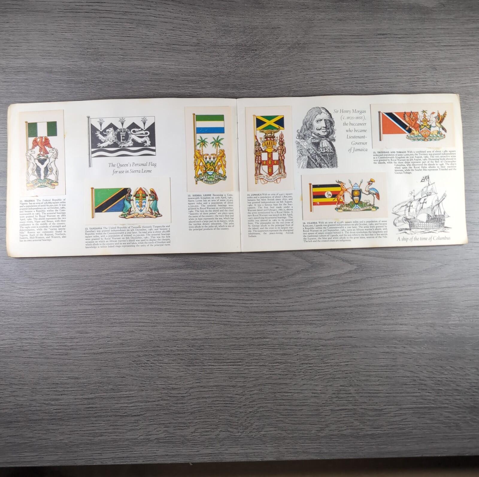 Brooke Bond Tea Picture Cards Album Flags & Emblems Of The World Complete Set