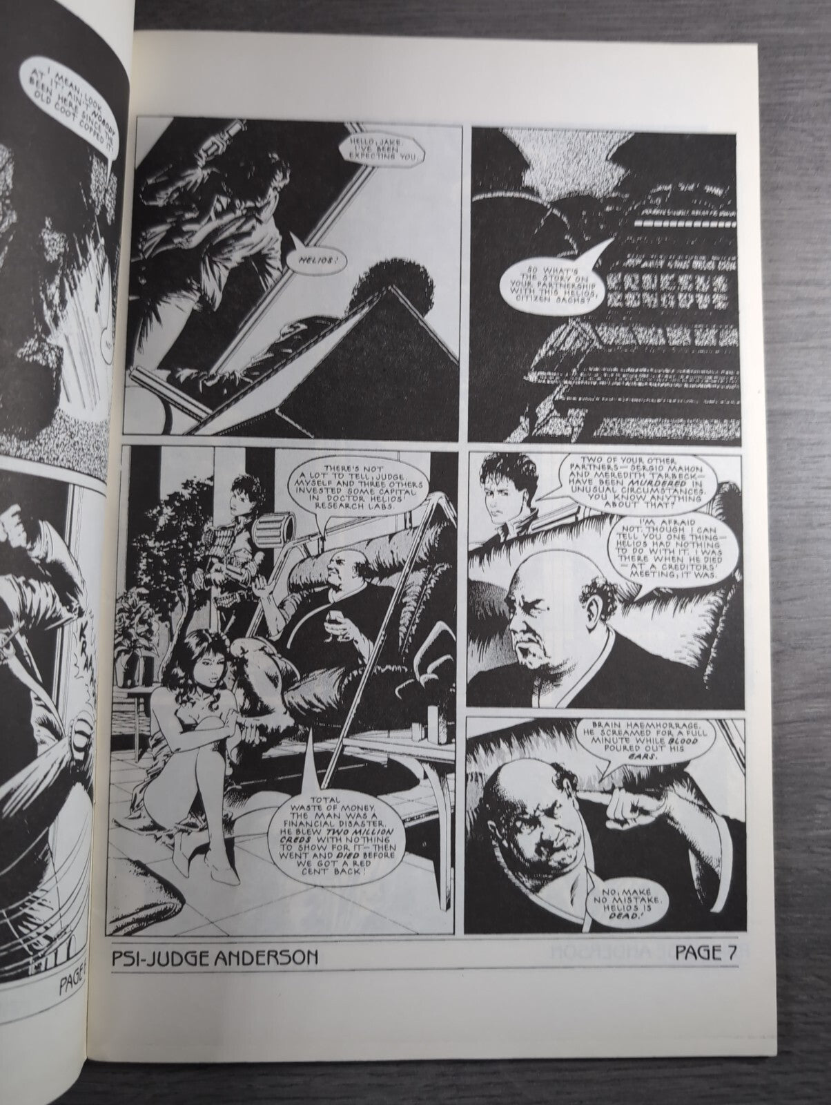 Judge Anderson PSI Issue No 9 Limited Edition Fleetway Comics Vintag Retro Comic