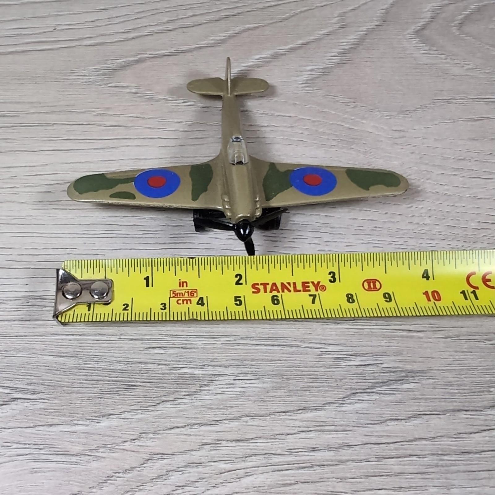Tonka Polistil Spitfire and 2 x Hurricane Die-Cast Model Military Aircraft
