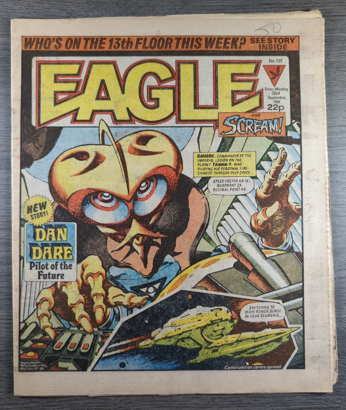 Eagle Comic Issue No 131 22nd September 1984 Vintage Retro UK Comic
