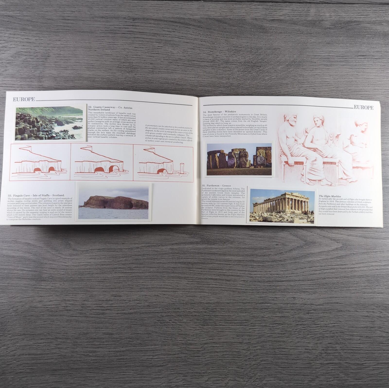 Brooke Bond Tea Picture Cards Album Features Of The World Complete Set