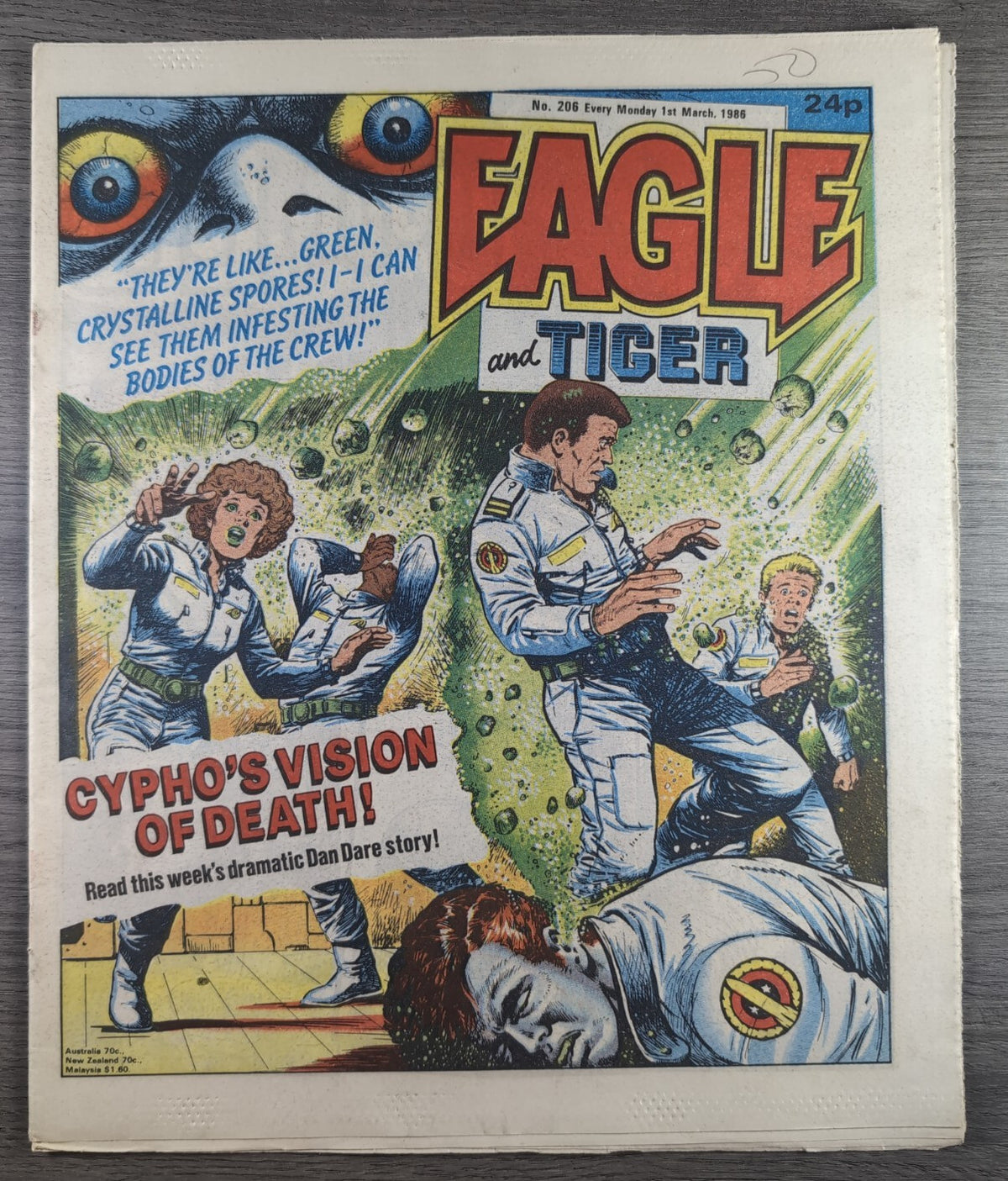 Eagle Comic Issue No. 206 1st March 1988 Vintage Retro UK Comic