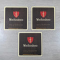 Worthingtons 3 x Vintage Beer Mats Pub Bar Coaster Breweriana - Retrorama UK