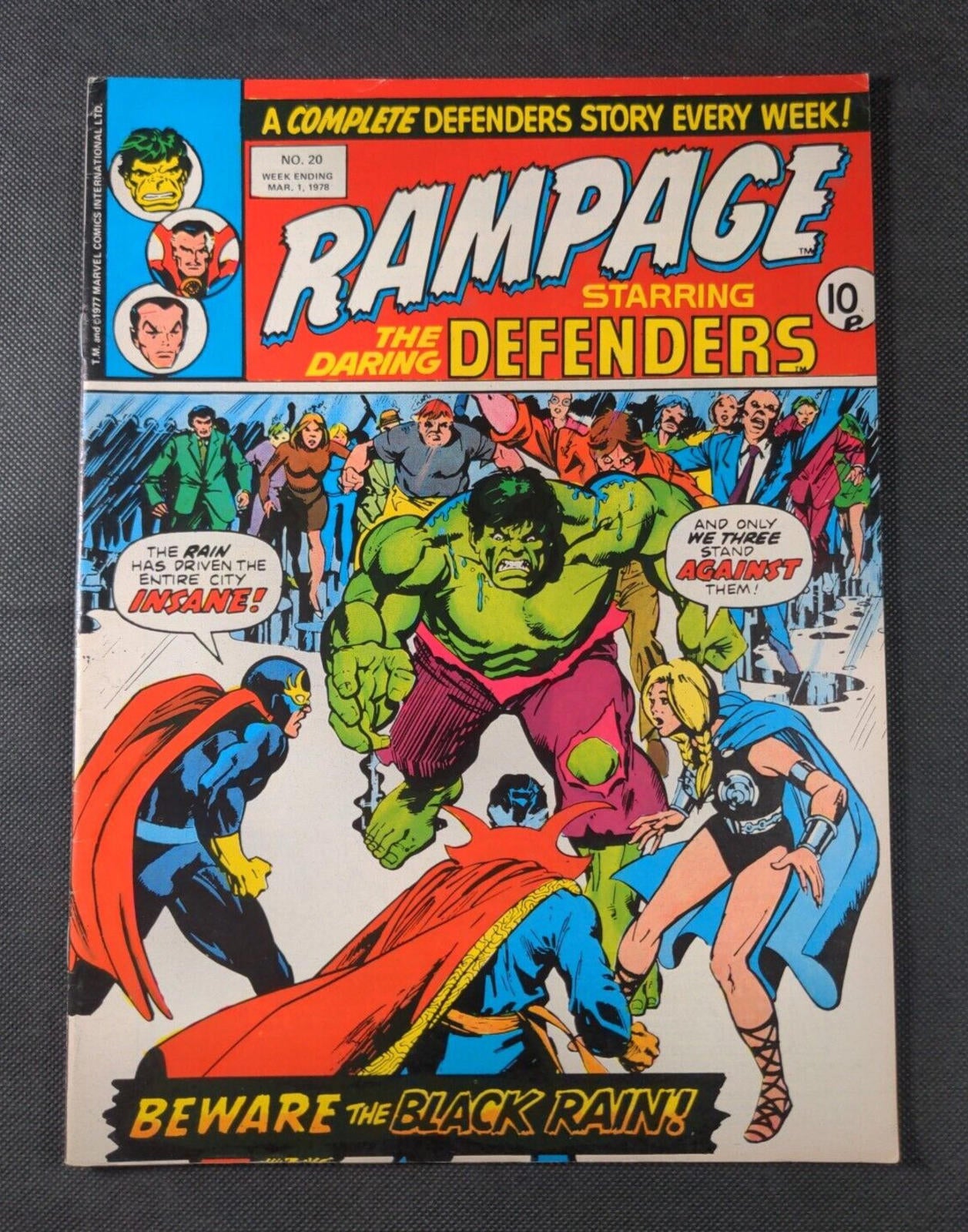Marvel Comics - Rampage Starring The Daring Defenders - Issue No 20 March 1978 - Retrorama UK