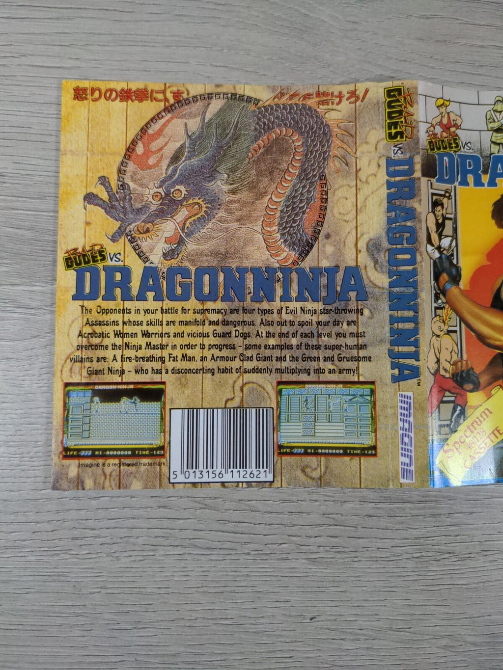 Bad Dudes Vs Dragon Ninja ZX Spectrum 48k 128k Game Cassette Tested & Working