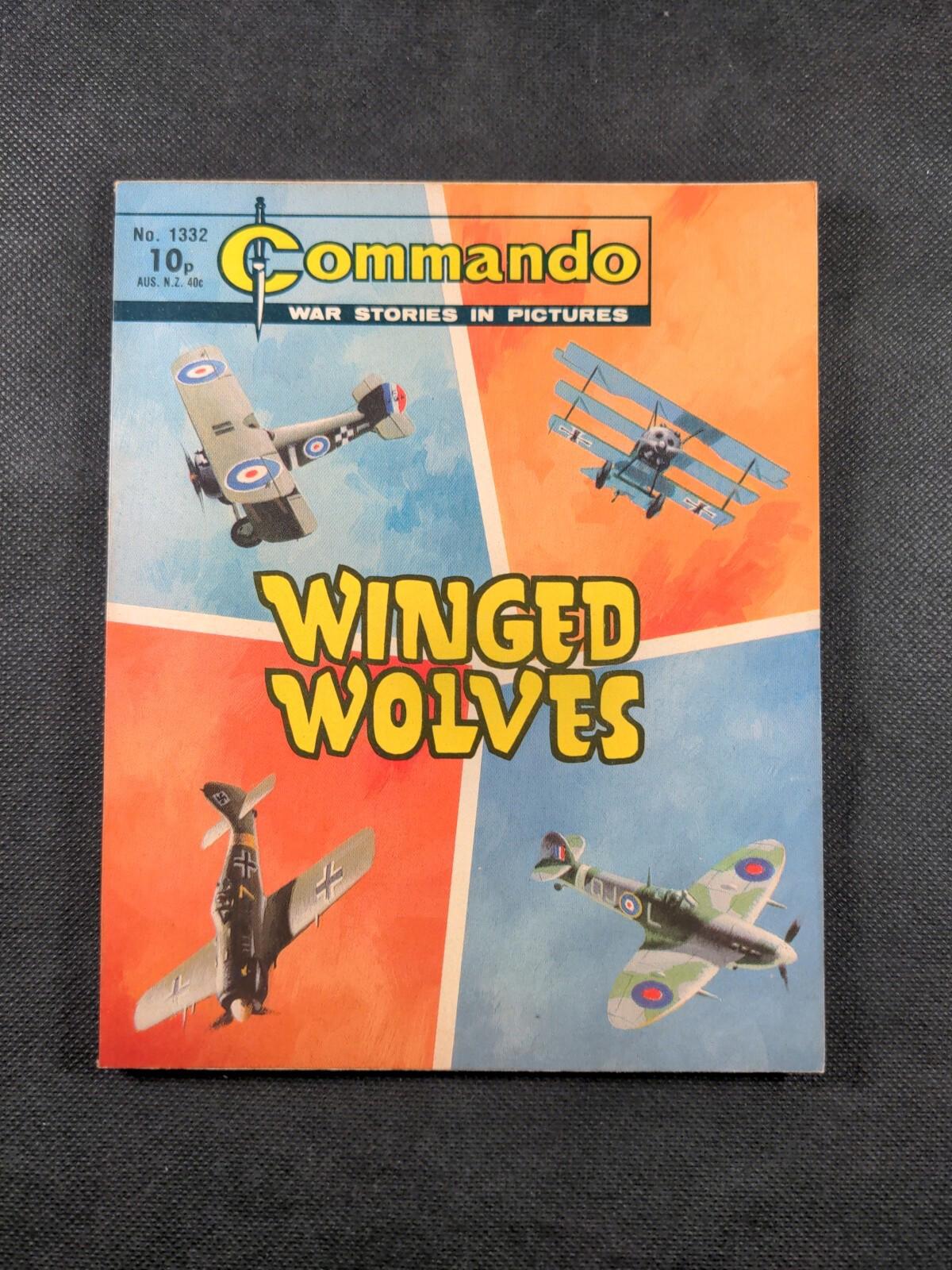 Commando Comic Issue Number 1332 Winged Wolves - Vintage Comic - Retrorama UK