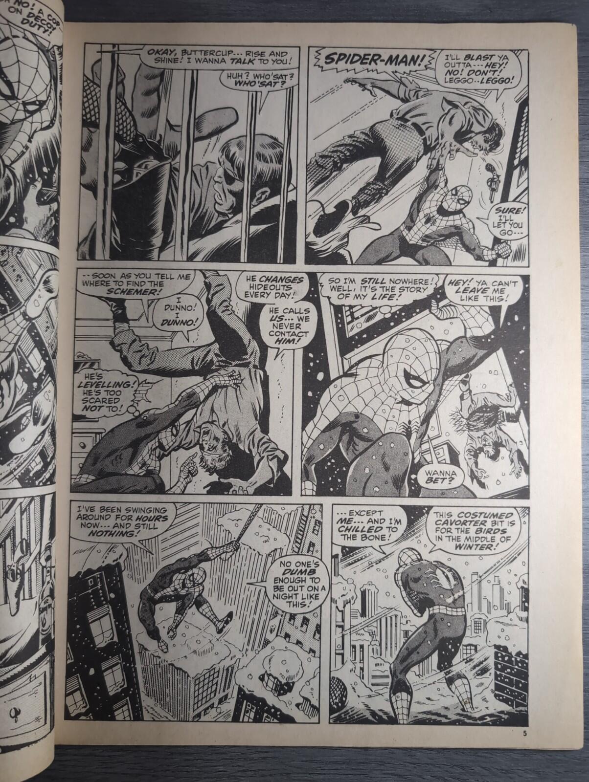 Spider-Man Comics Weekly No105 Marvel Comics UK 15th February 1975 Vintage Comic