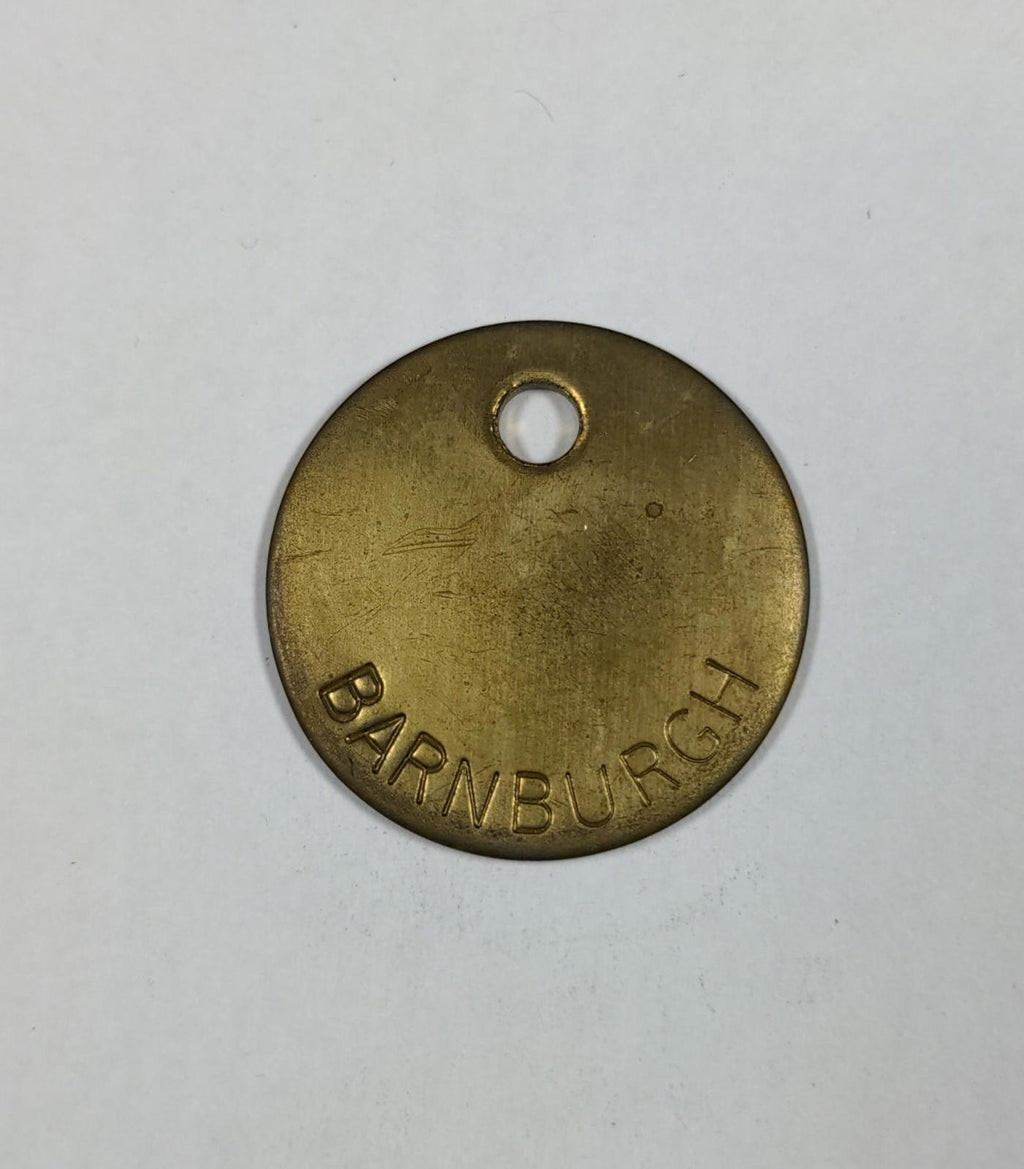 Barnburgh Colliery Blank Brass Miners Pit Check Token Mining Memorabilia