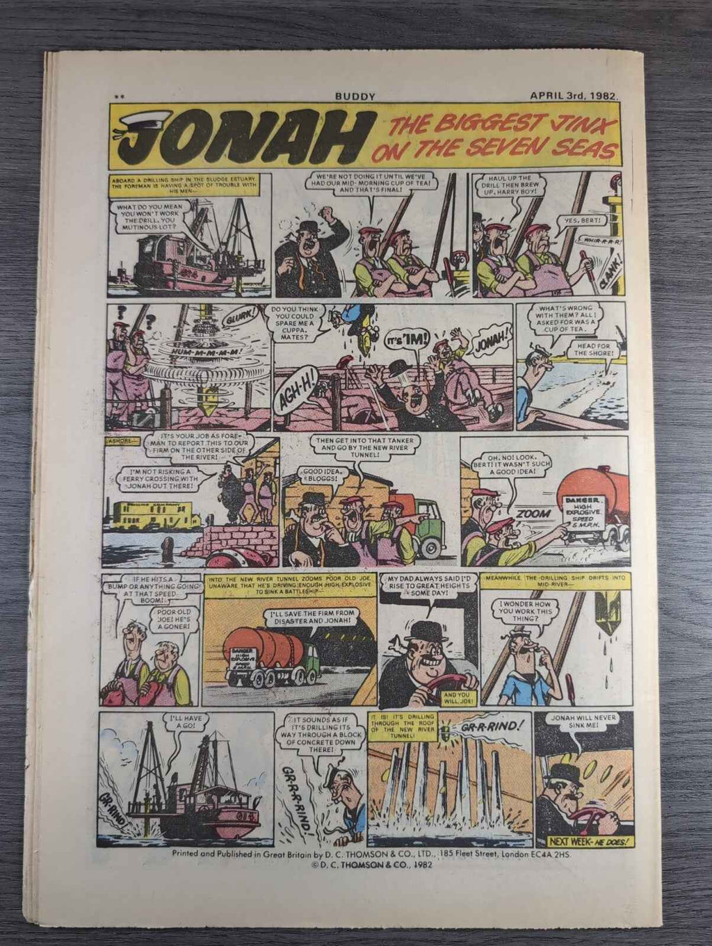 Buddy Comic Issue No 60 3rd April 1982 Vintage Retro Comic
