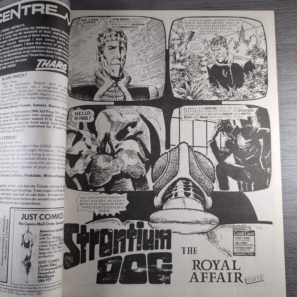 2000AD Prog 534 Featuring Judge Dredd 8th August 1987 Vintage Comic