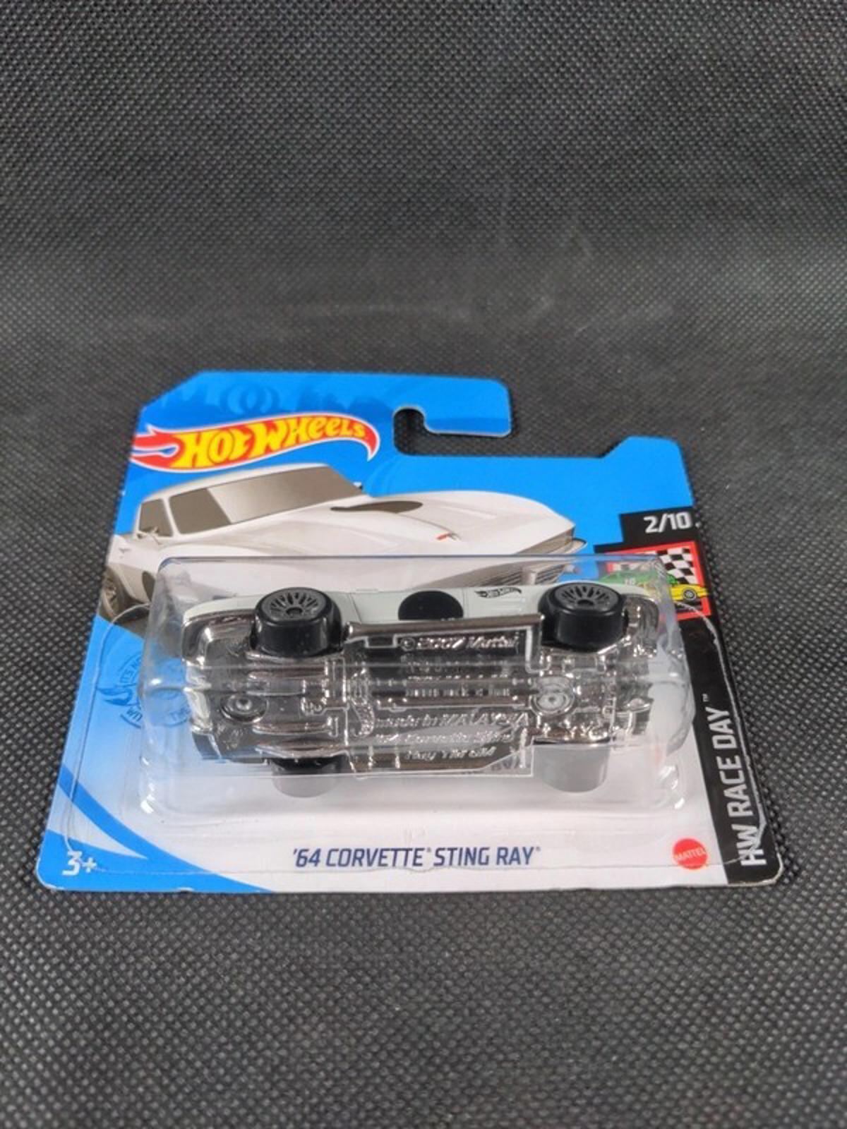 Hot Wheels 64 Corvette Sting Ray HW Race Day 2/10 1:64 Scale Diecast Model Car - Retrorama UK