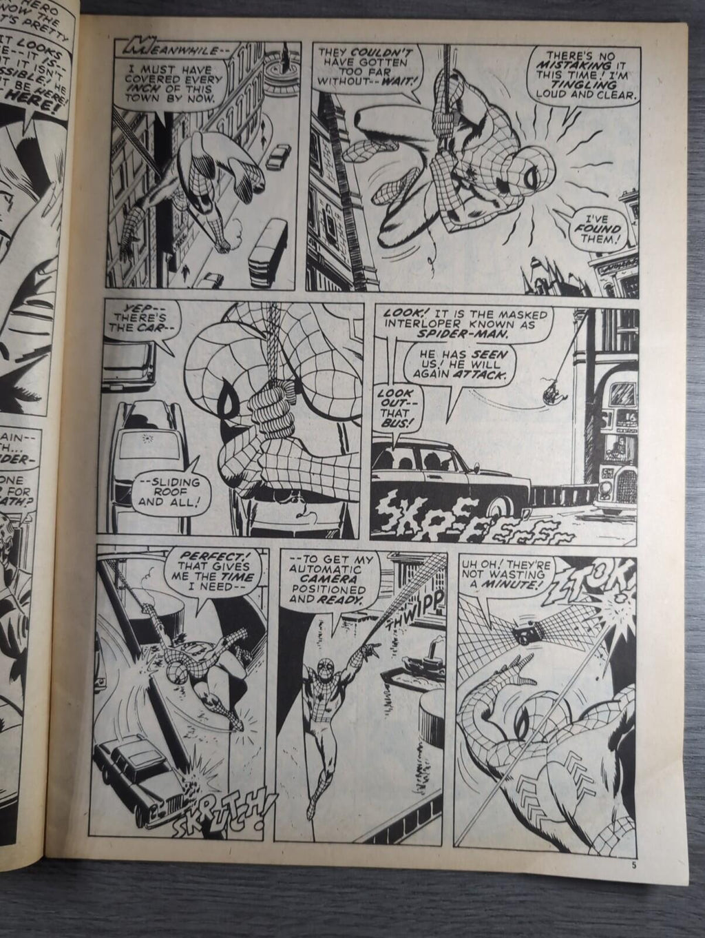 Spider-Man Comics Weekly No 128 Marvel Comics UK 26th July 1975 Vintage Comic