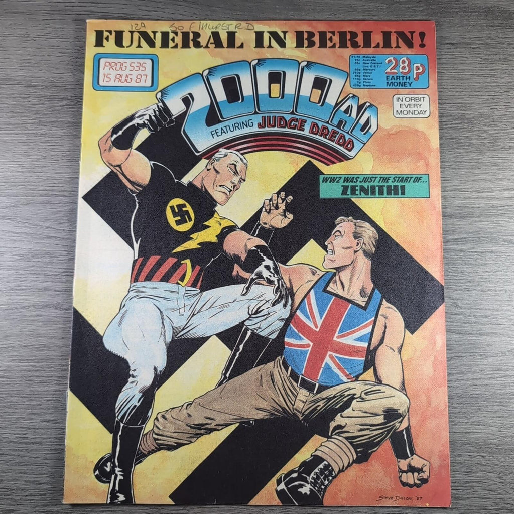 2000AD Prog No 535 Featuring Judge Dredd 15th August 1987 Vintage Comic