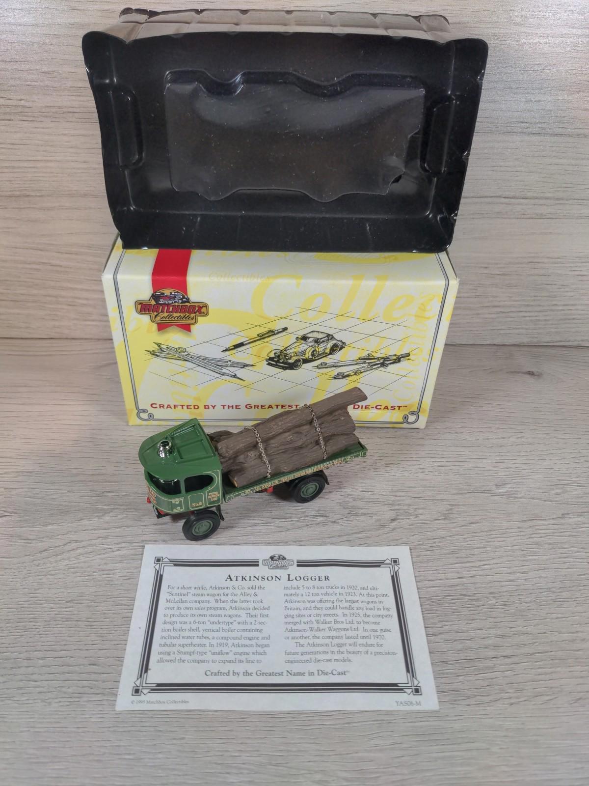 Matchbox Collectables  Atkinson Logger Diecast Model YAS06-M 1995 Vintage - Retrorama UK