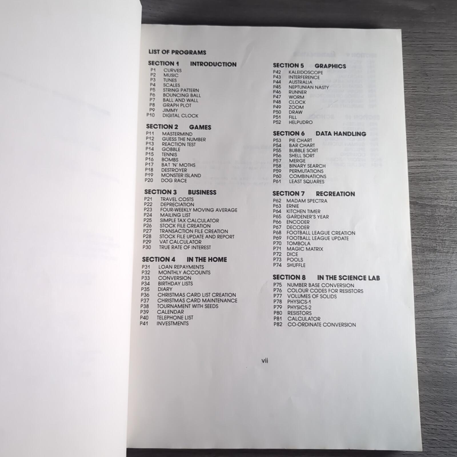 ZX Spectrum Book 100 Programs For The ZX Spectrum Computer Ian Mclean 1984