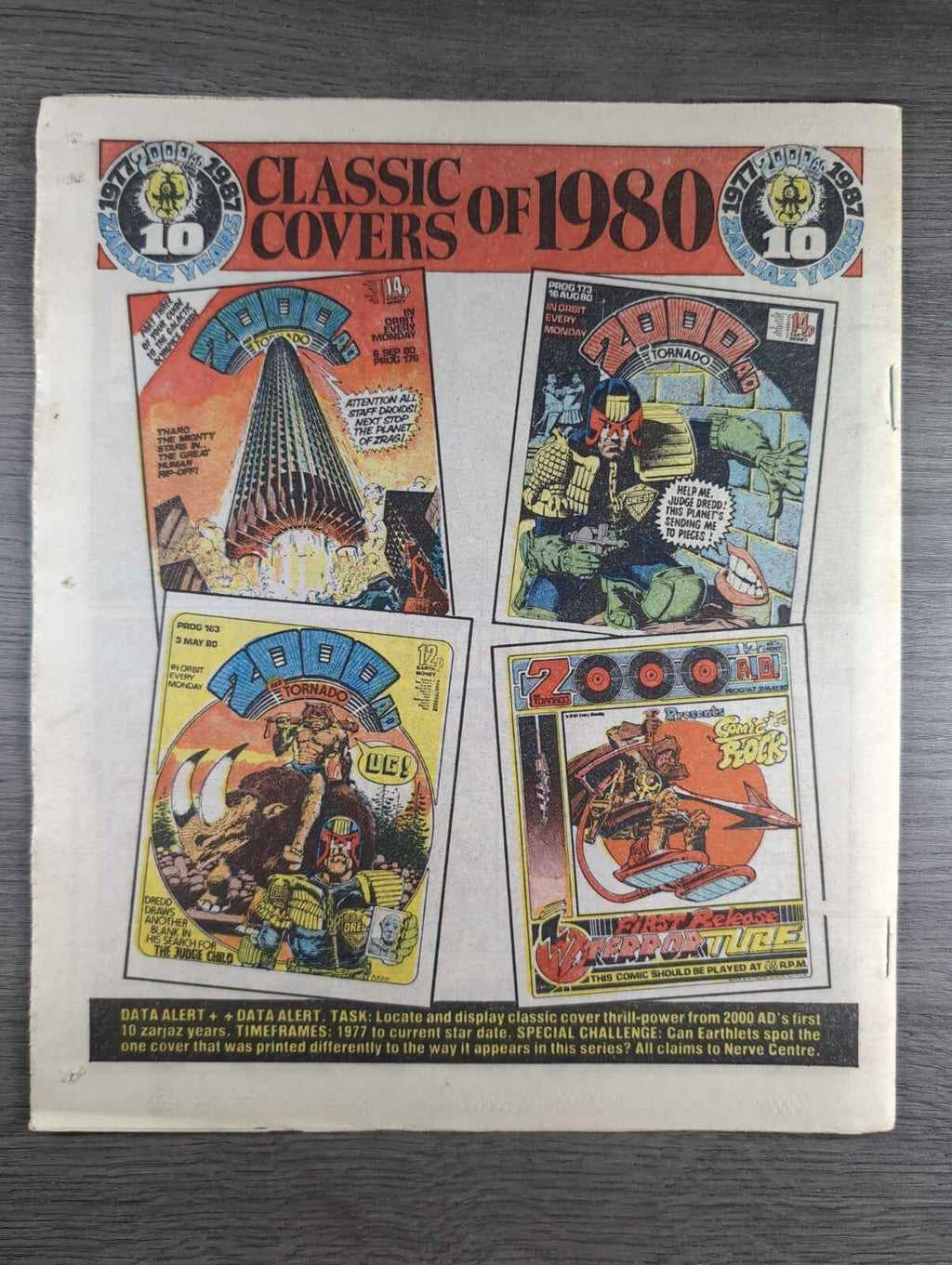 2000AD Prog 516 Featuring Judge Dread Comic 4th April 1987 Vintage Retro Comic