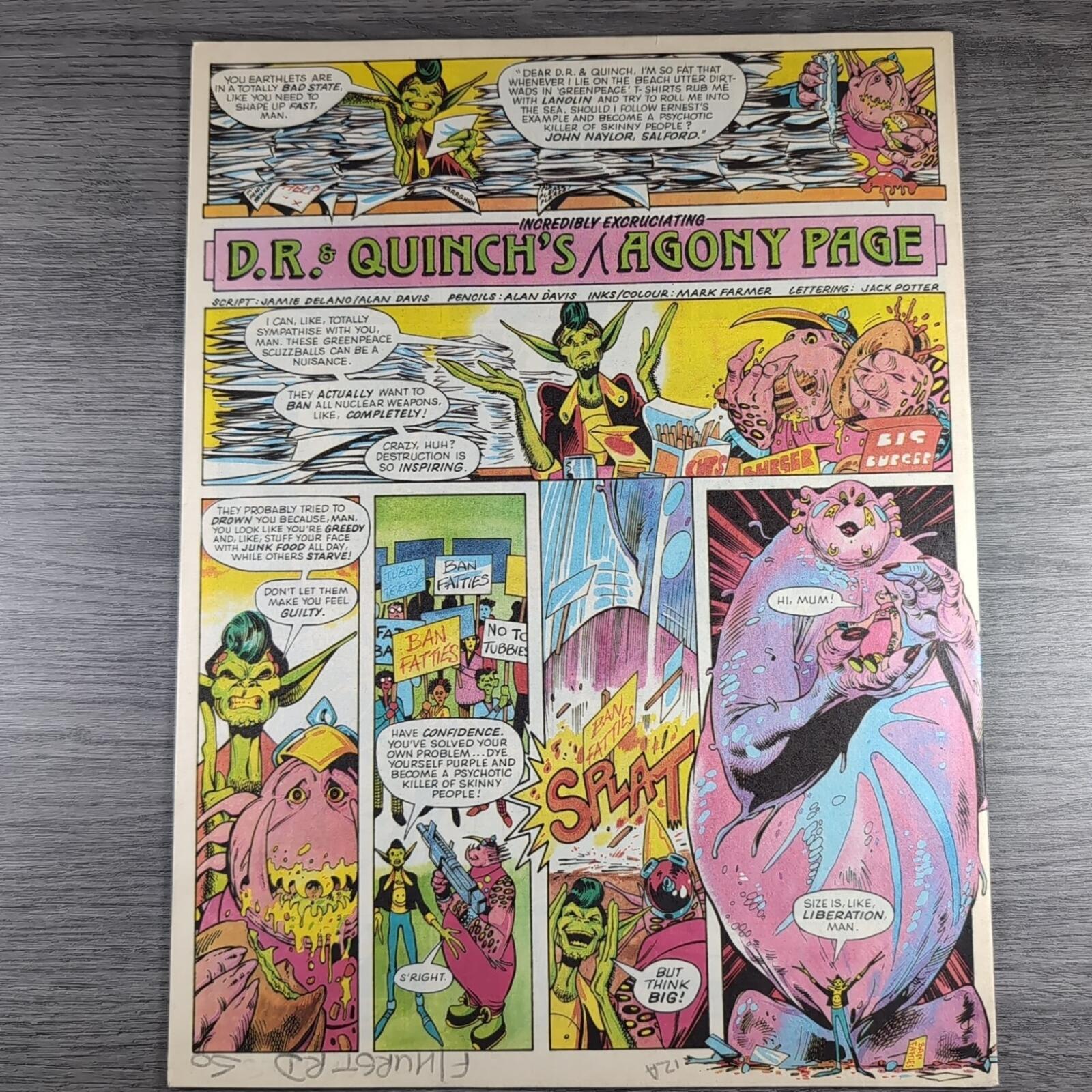 2000AD Prog 530 Featuring Judge Dredd 11th July 1987 Vintage Comic