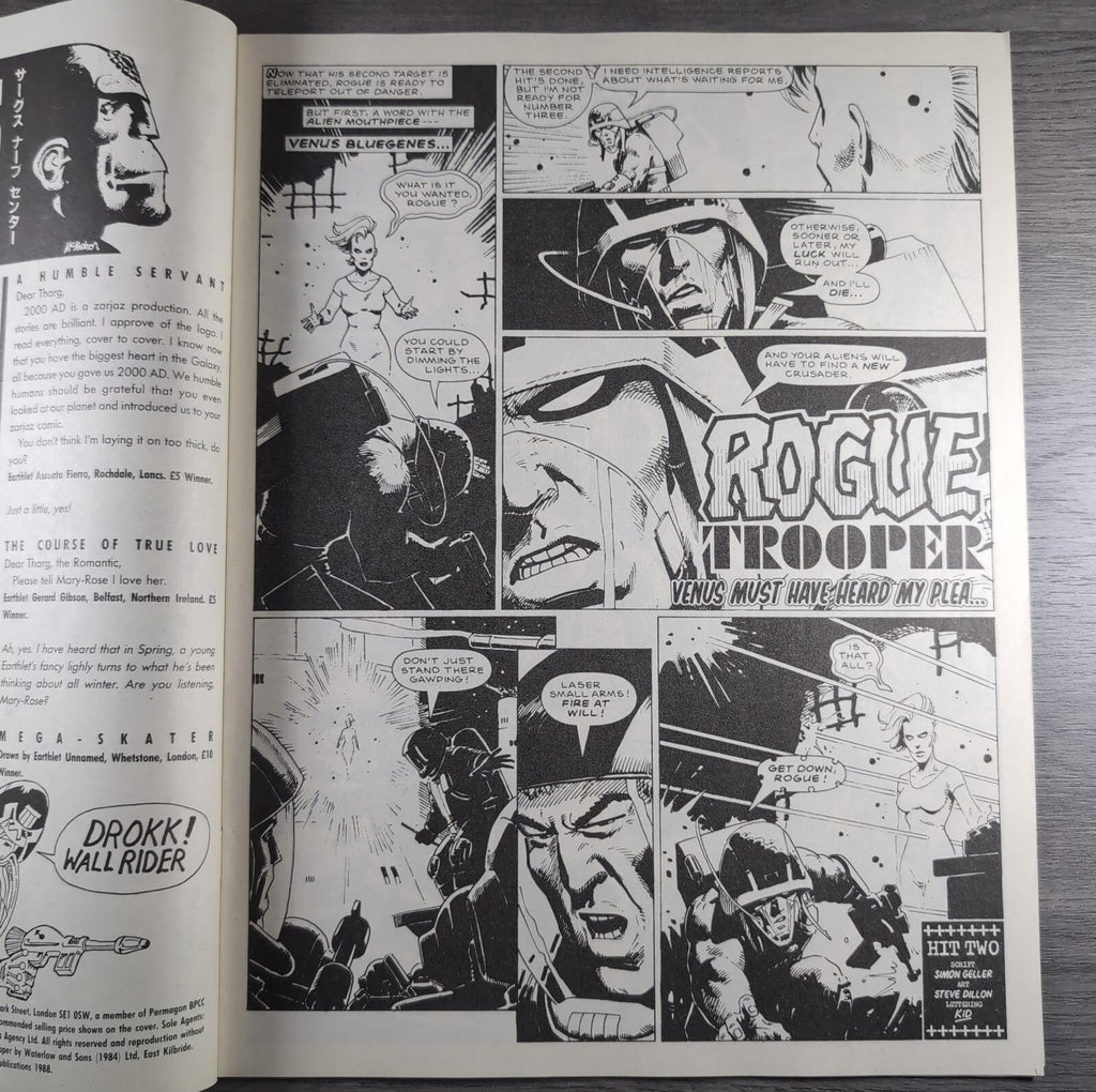 2000AD Prog 570 Featuring Judge Dredd 16th April 1988 Vintage Comic