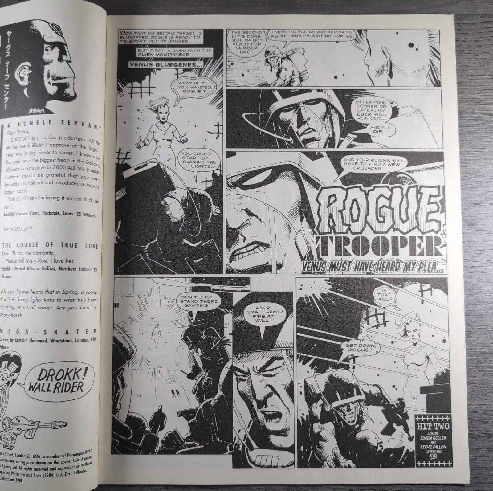 2000AD Prog 570 Featuring Judge Dredd 16th April 1988 Vintage Comic