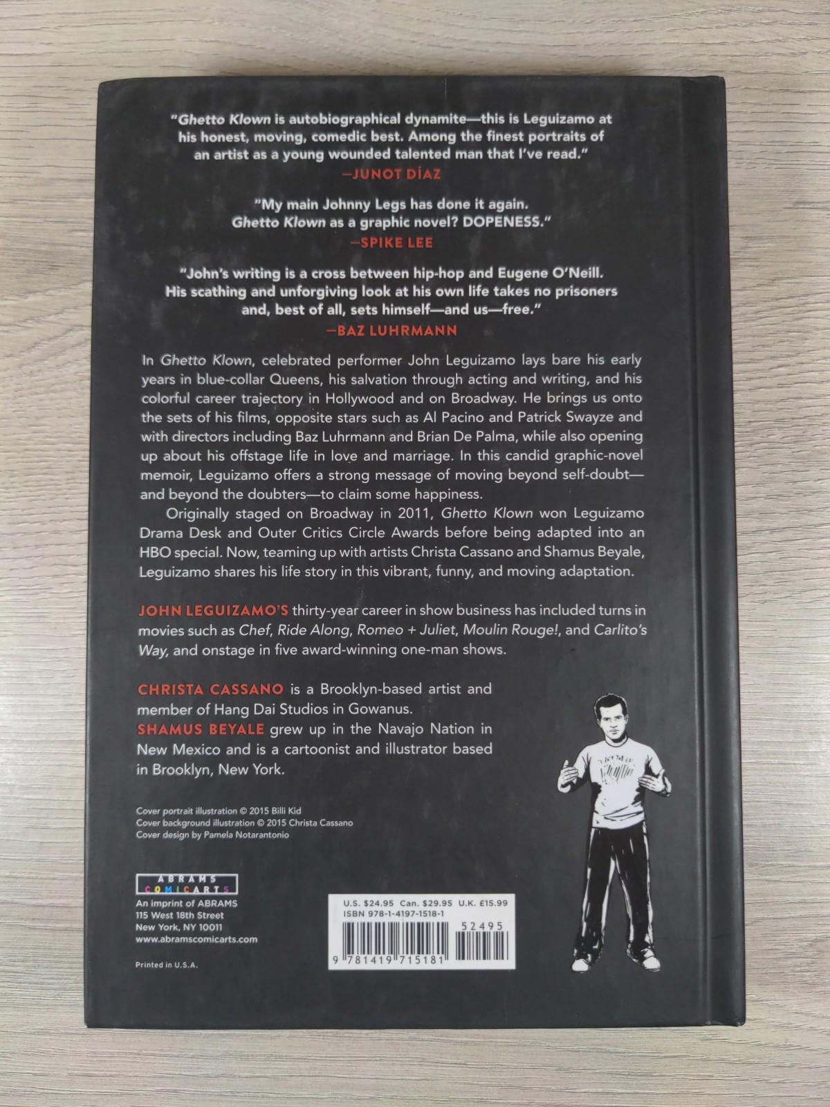 Ghetto Klown by John Leguizamo Hardcover 2015 Graphic Novel Abrams Comic Arts