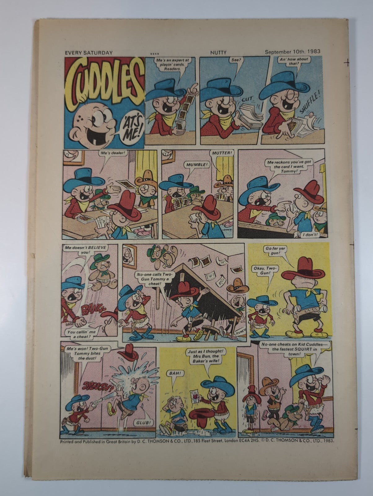 Nutty Comic Featuring Bananaman Issue No. 187 Sept 10th 1983 Vintage Retro Comic