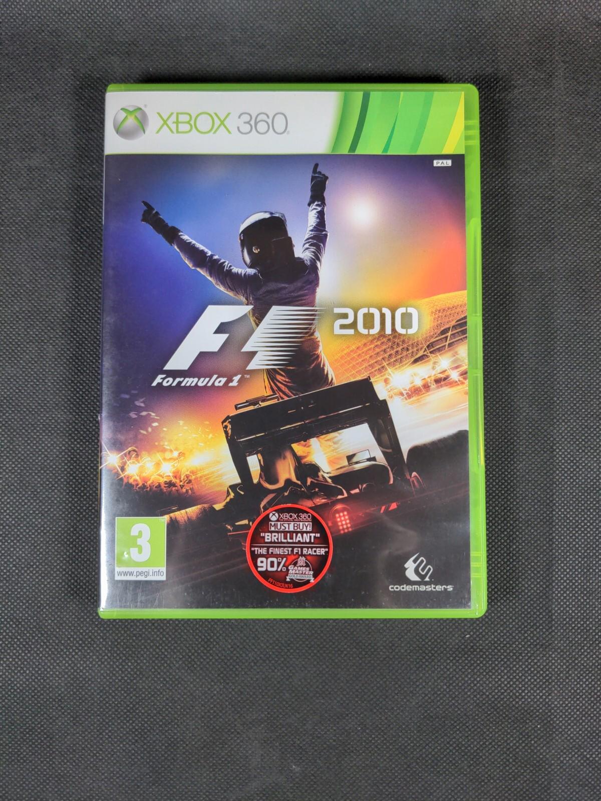 F1 2010 Formula 1 Xbox 360 Game + Manual Tested & Working