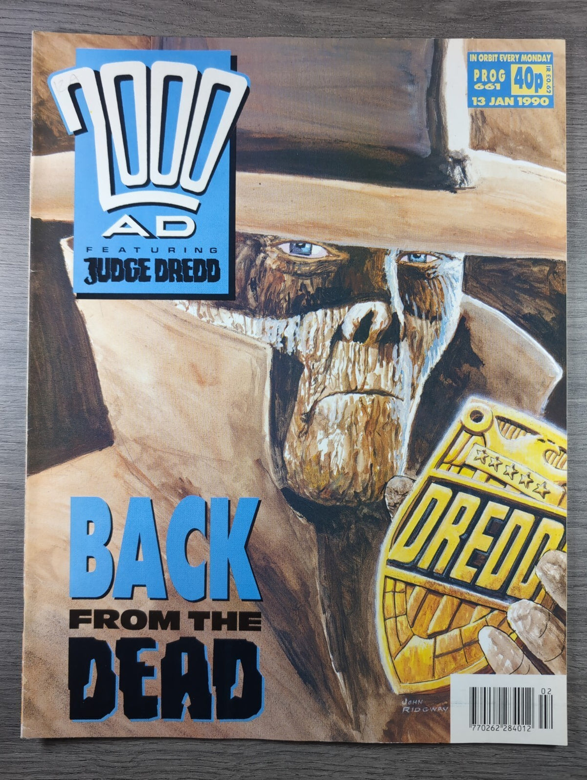 2000AD Prog 661 Featuring Judge Dread Comic 13th Jan 1990 Vintage Retro Comic - Retrorama UK