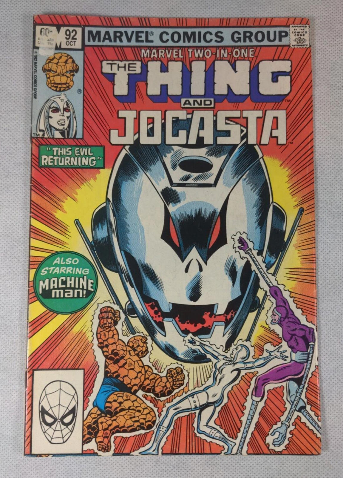 Marvel Comics Two-In-One The Thing And Jocasta # 92 October 1982