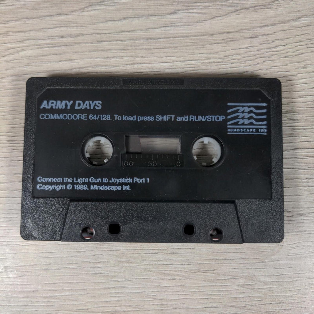 Army Days Commodore 64 C64 Video Game Cassette Light Fantastic Tested & Working